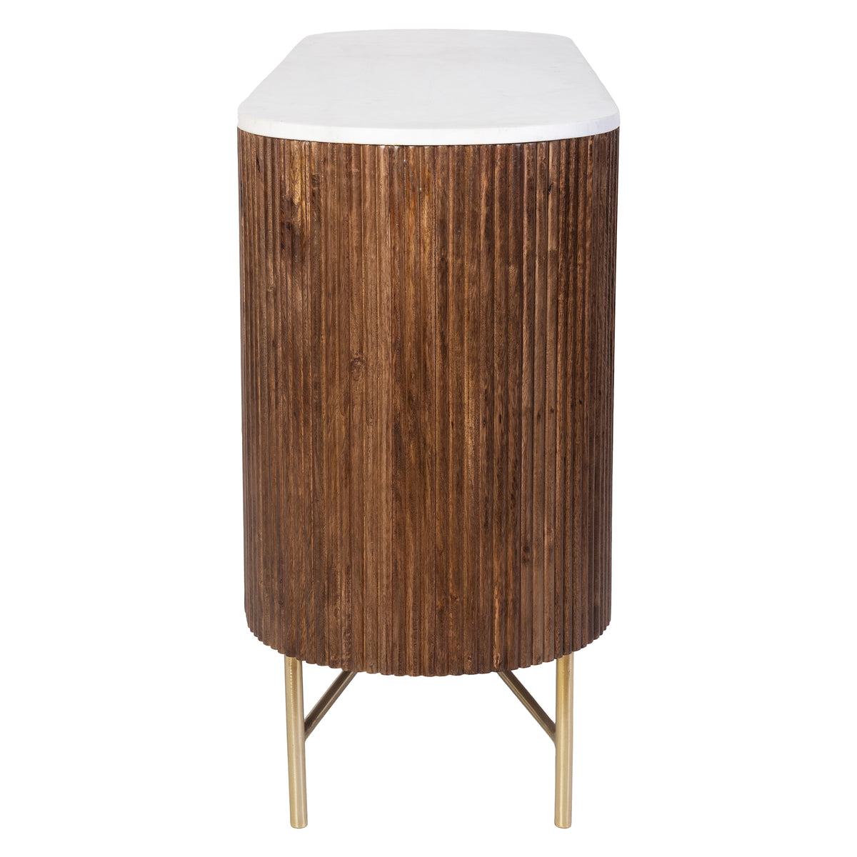 Reyna Sideboard, 57″ (Walnut and White)