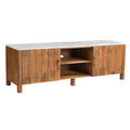 Camden Media Cabinet, 63″ (Walnut and White)