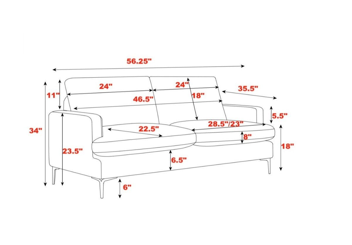 Love Seat (Beige) - 240997