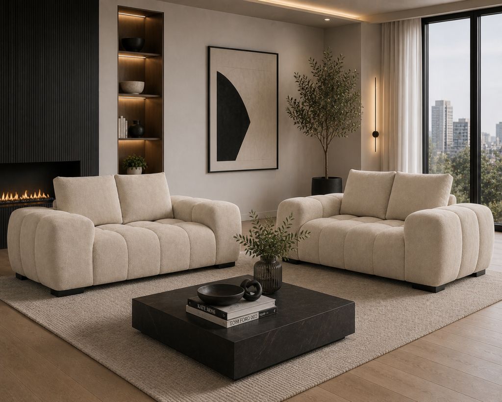 Love Seat (Beige)