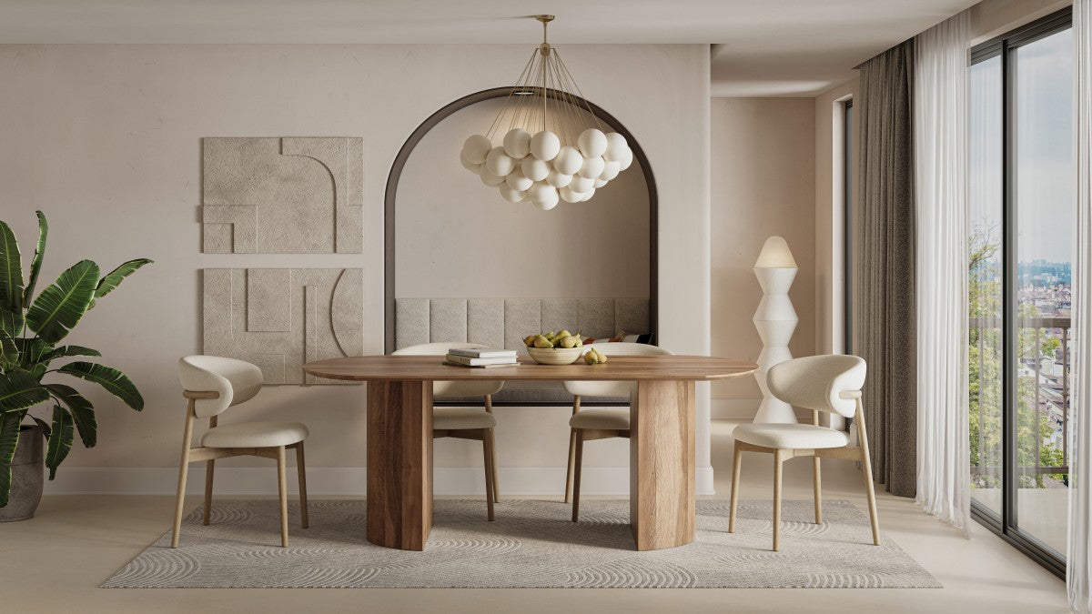 Fresno Dining Table (Light Brown)
