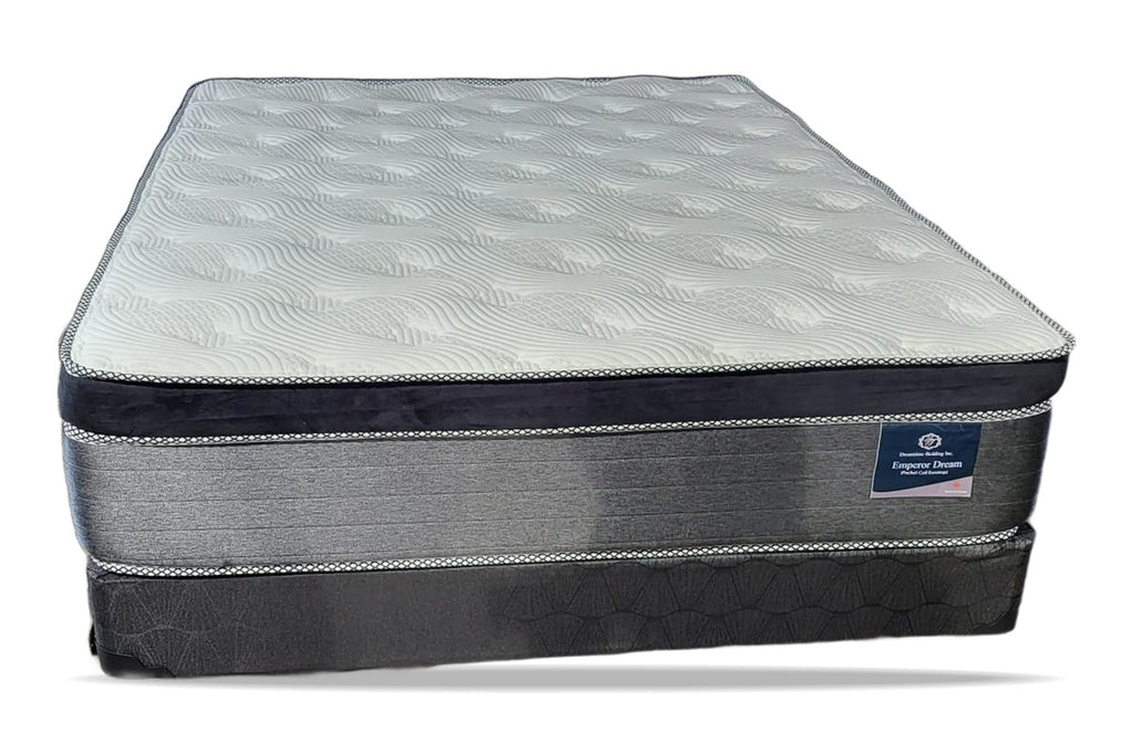 Dreamtime Emperor Dream Euro Top Pocket Coil Mattress - real photo, foot end with label
