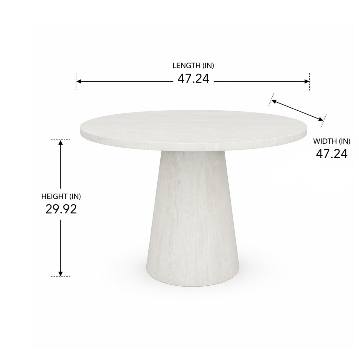 Dining Table (White Vigo)