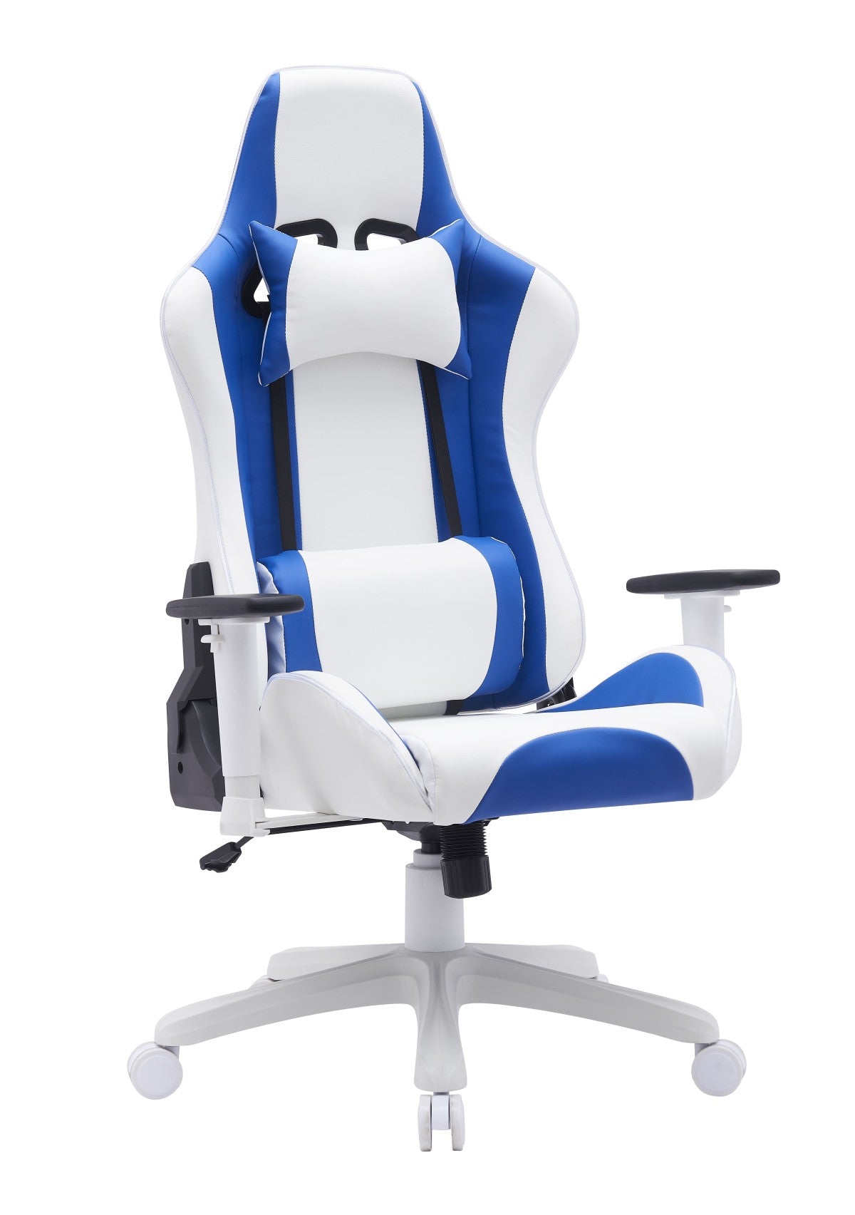 Gaming Chair (White/Blue)