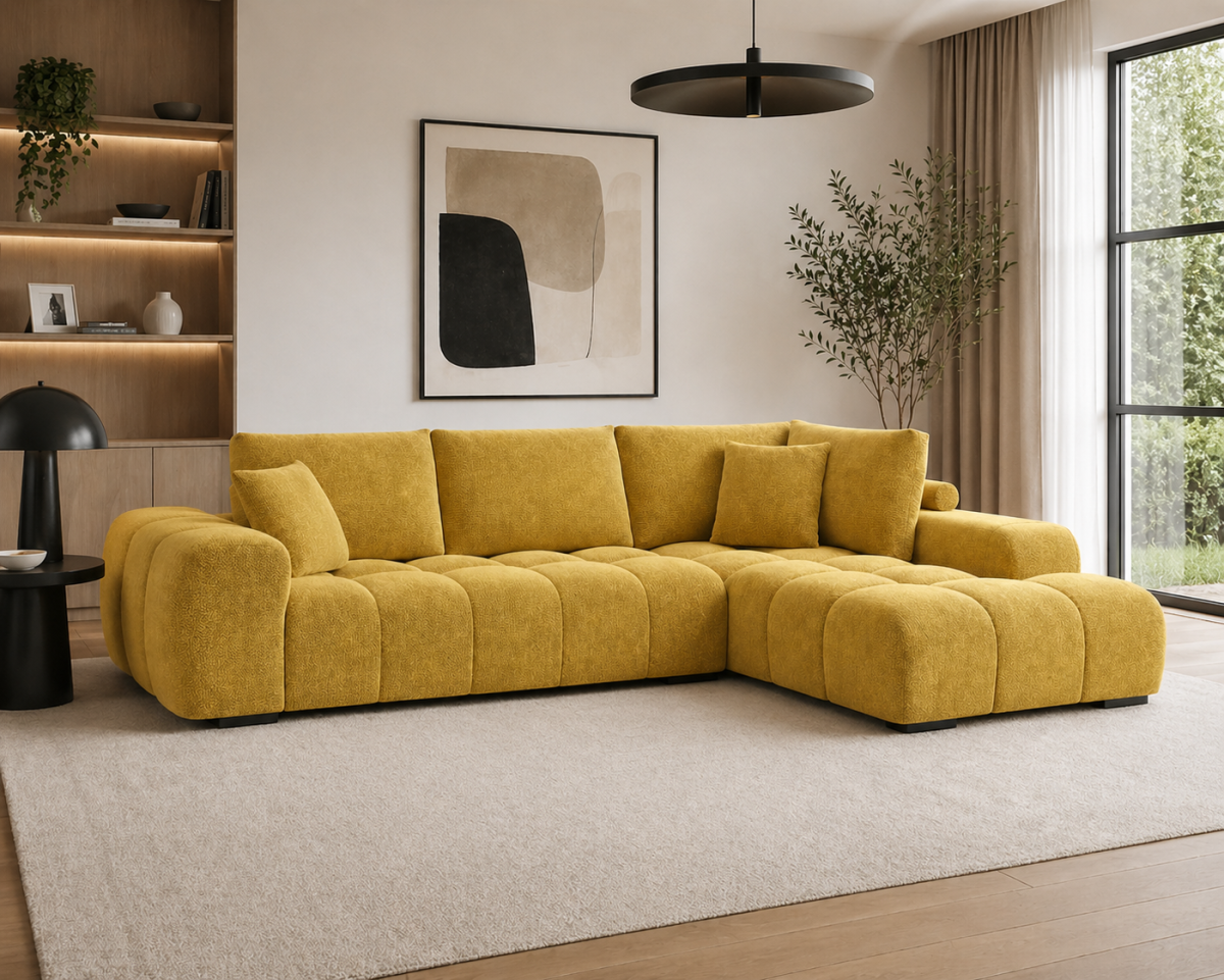 Zara RHF Sectional (Yellow)