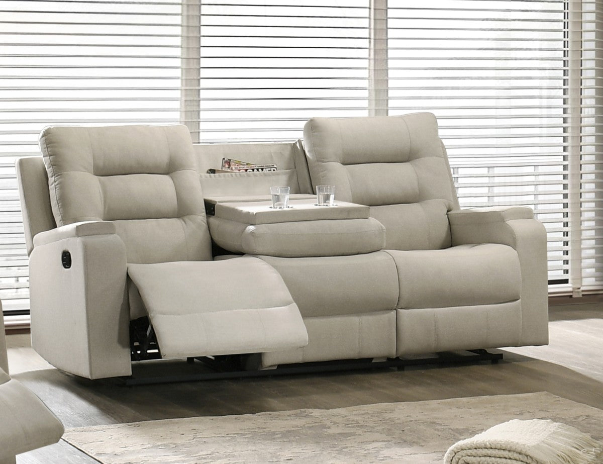 Hudson Recliner Sofa (Beige)