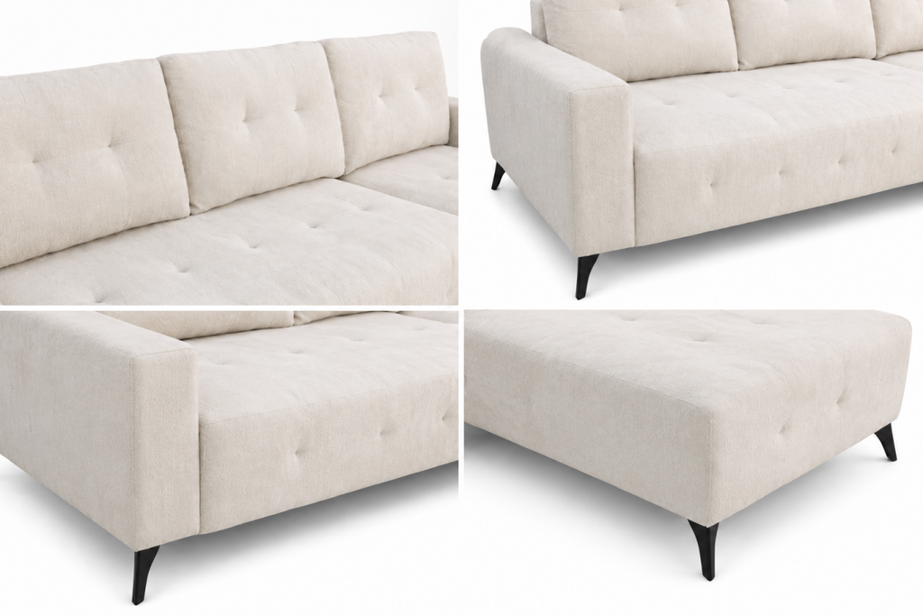 RHF Sectional Sleeper (Beige) - 665662