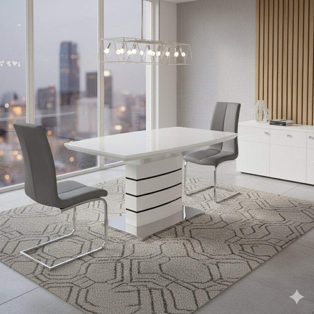 Bentz Dining Table – Glossy Lacquer