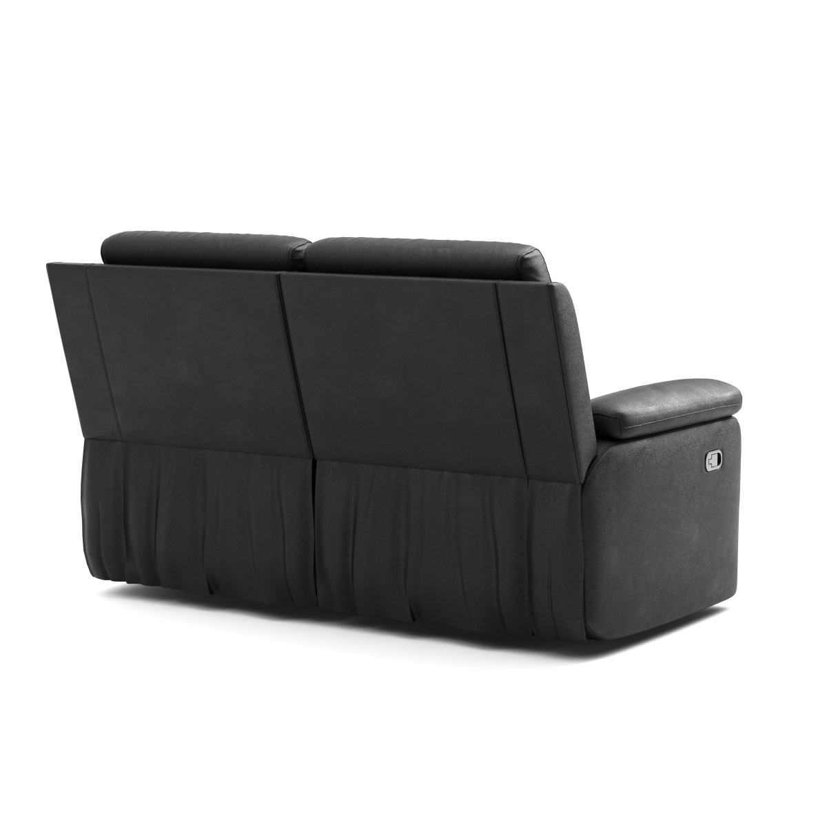 Nelson Recliner Love Seat (Black)