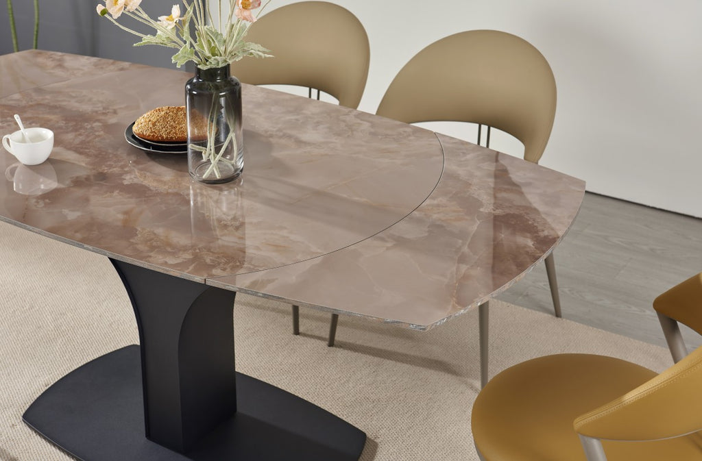 Imani Ext. Dining Table (Agate Brown)