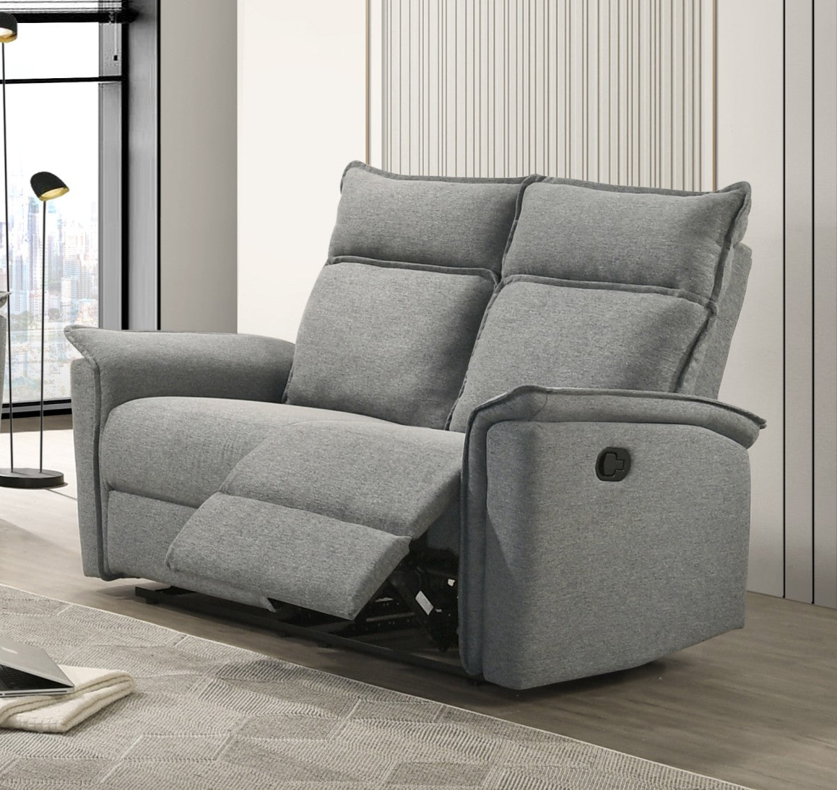Sahara Recliner Love Seat (Grey)