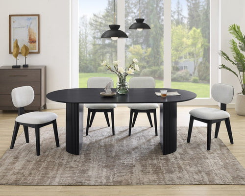 5-Piece Dining Set (Black)