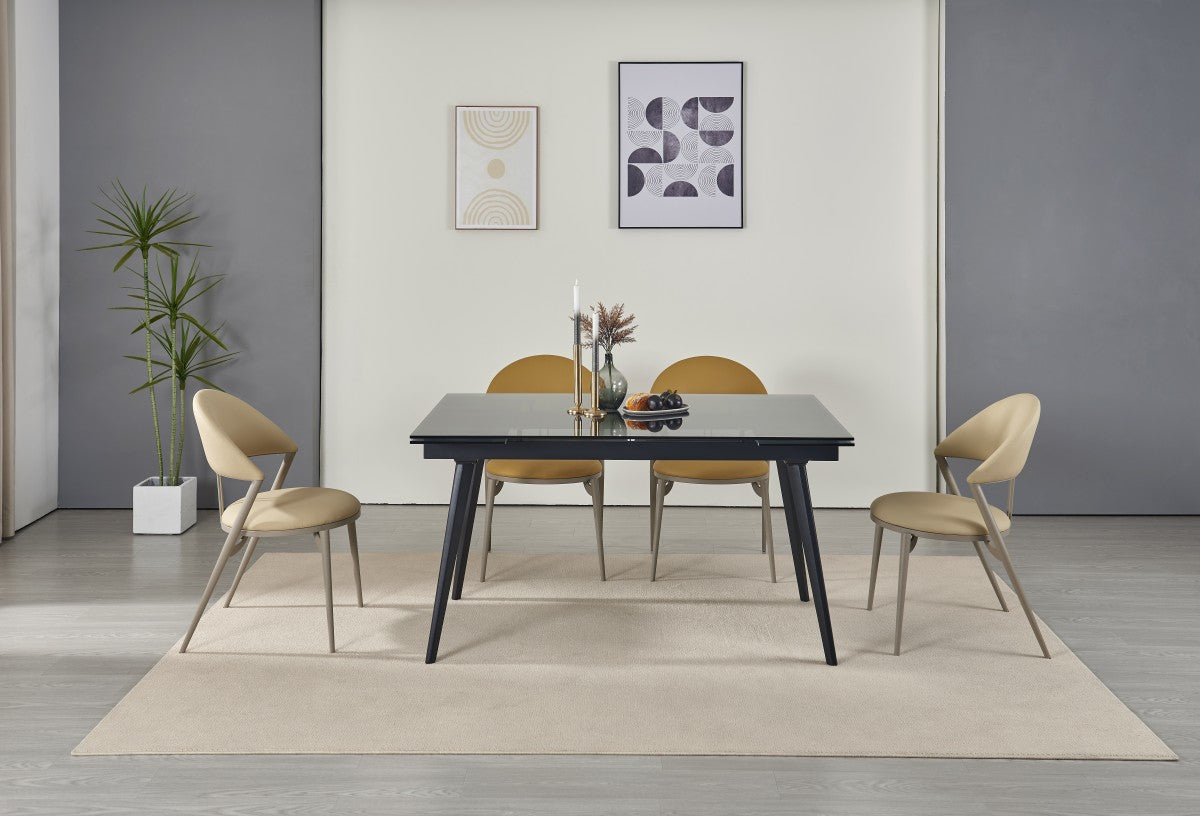 Makena Ext. Dining Table (Black)