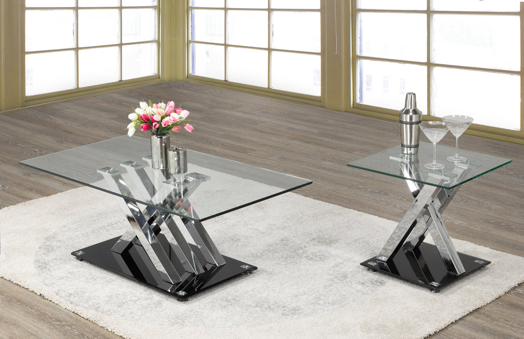 Coffee Table (Silver/Black)