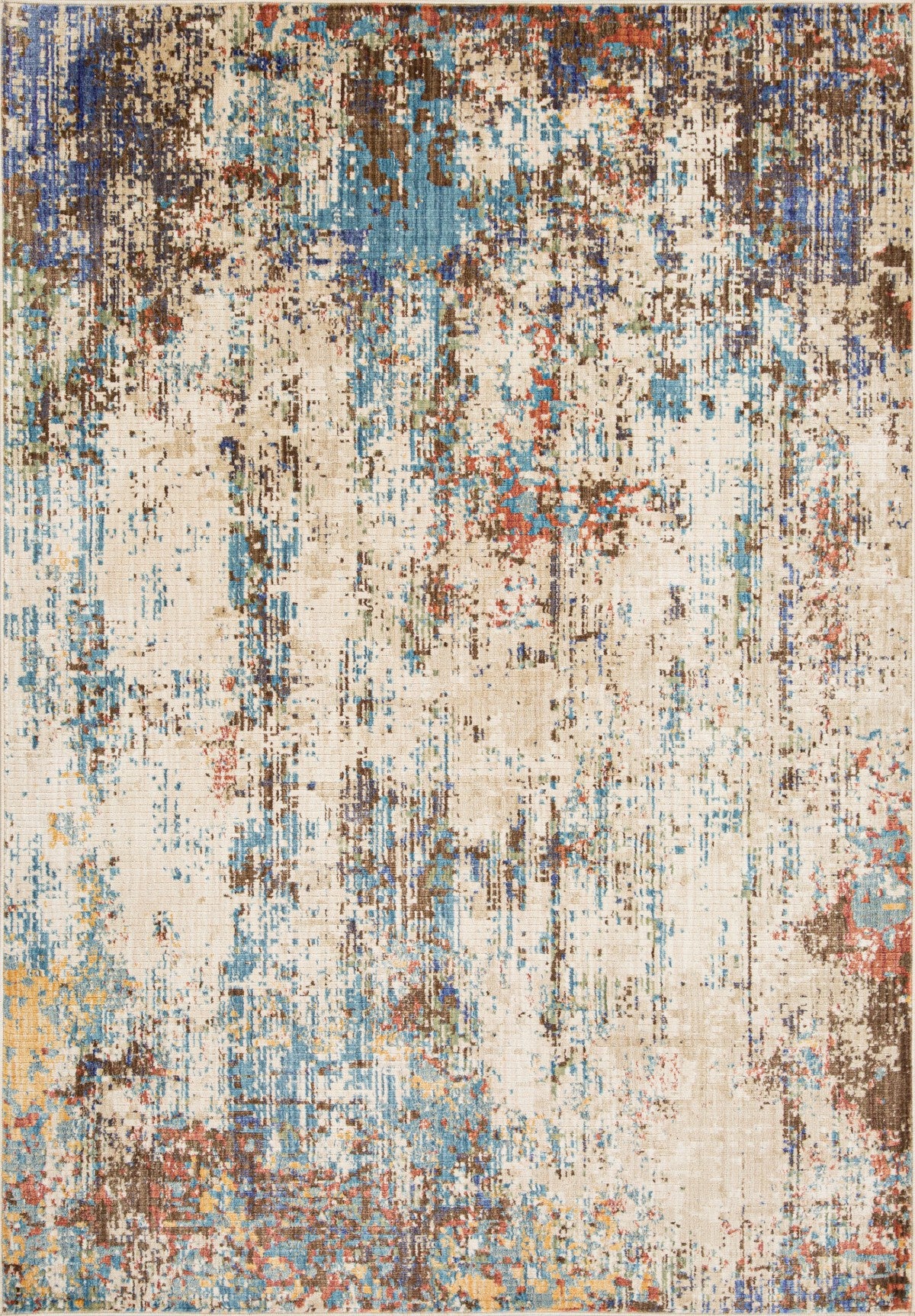 Ishani 5 x 8 Area Rug (Cream/Taupe/Blue)