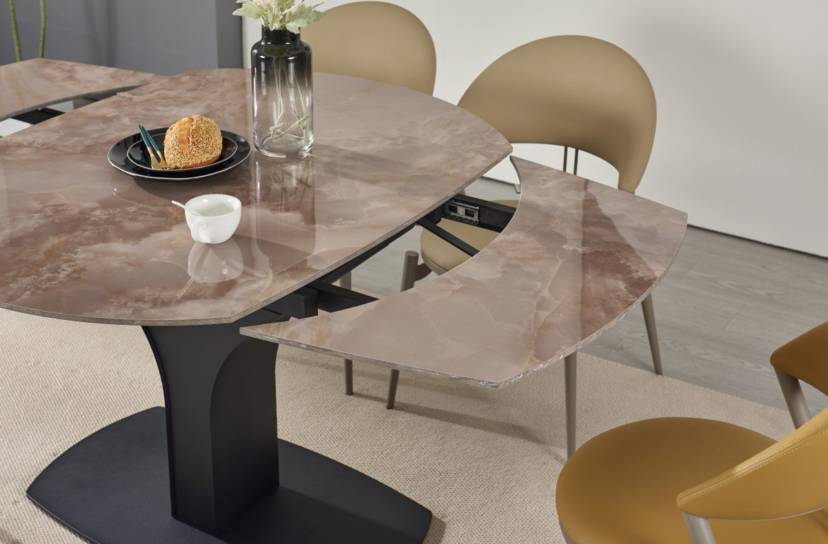 Imani Ext. Dining Table (Agate Brown)