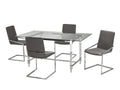 5-Piece Dining Set (Grey)