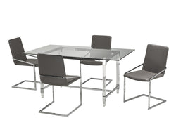 5-Piece Dining Set (Grey)