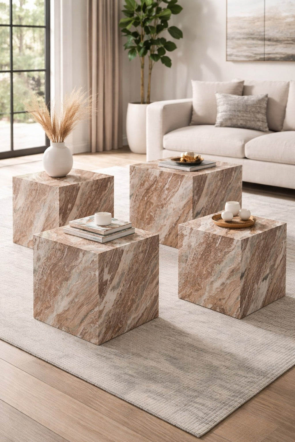 Silas Side Table (Cream)