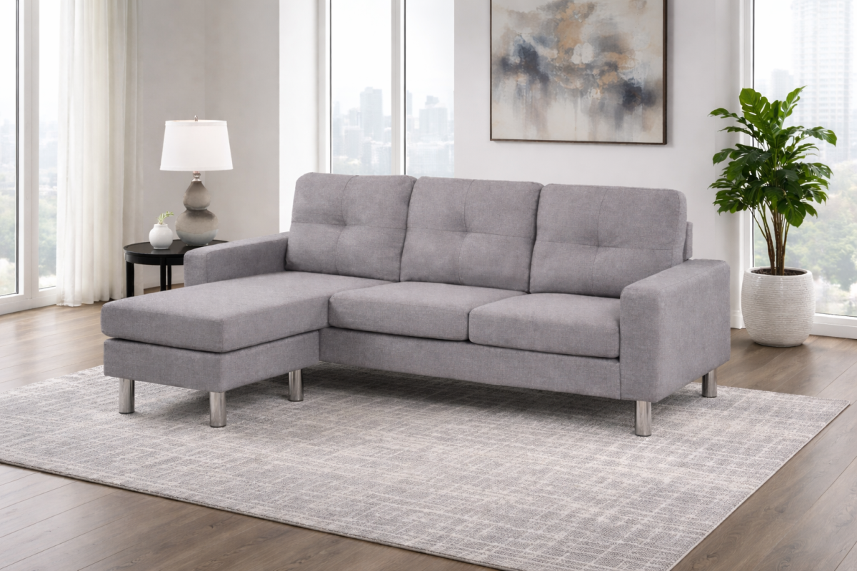 Sectional (Light Grey)