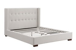 King Bed Frame (Beige) - 615670