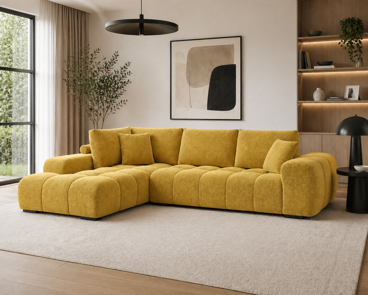 Zara LHF Sectional (Yellow)