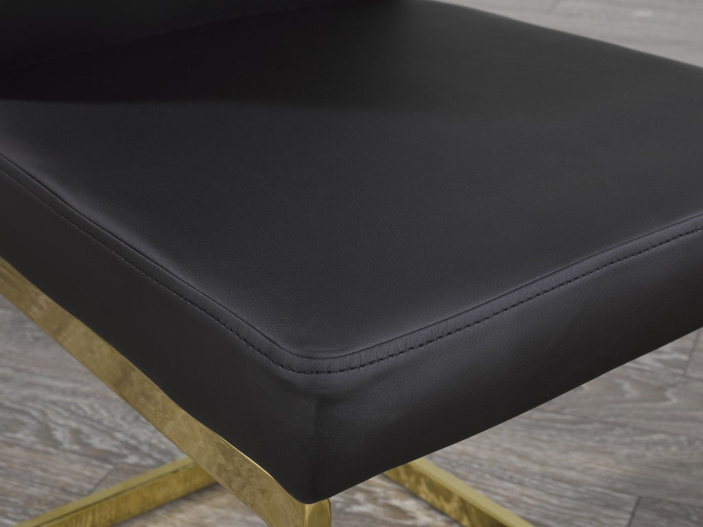 Dining Chair (Black/Gold) (Set of 2)