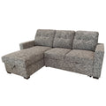 Draga Sofa with Reversible Chaise & Bed & Storage (Warm Grey)