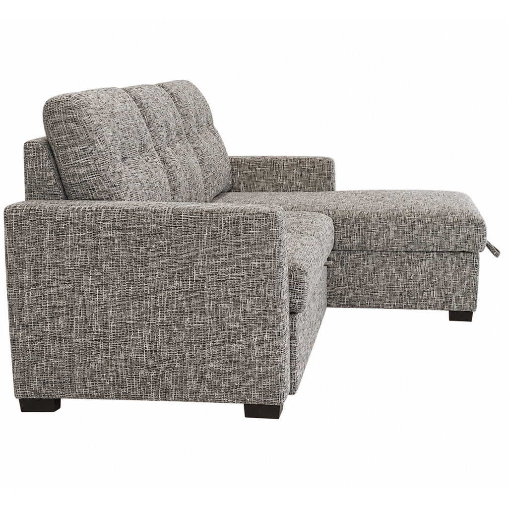 Draga Sofa with Reversible Chaise & Bed & Storage (Warm Grey)
