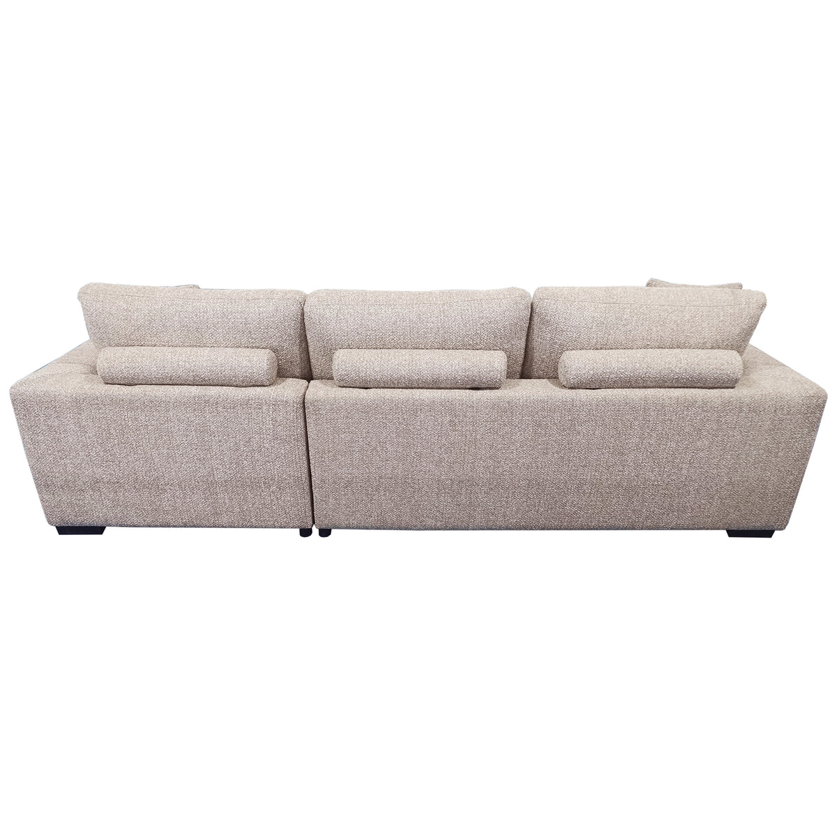Gareth Sofa with Left Chaise & Bed & Storage (Taupe)
