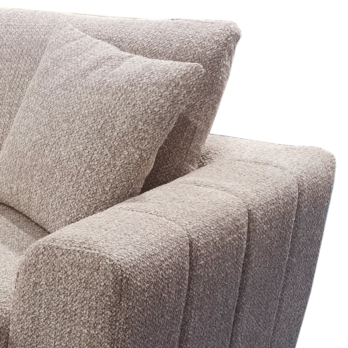 Gareth Sofa with Left Chaise & Bed & Storage (Taupe)