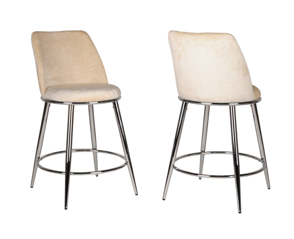 Counter Stool (Beige) (Set of 2) - 24511