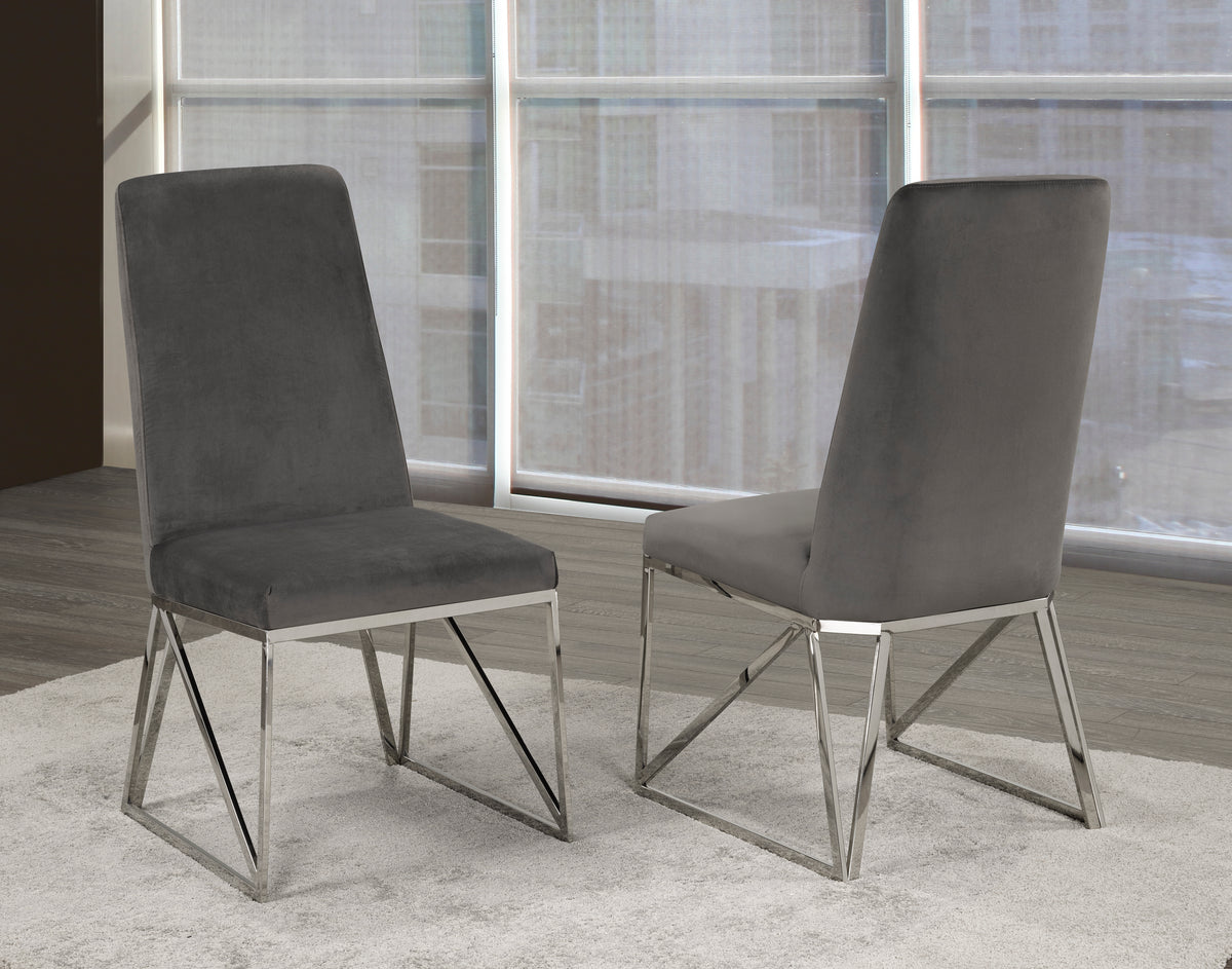 Ariela Dining Chair (Grey) (Set of 2)