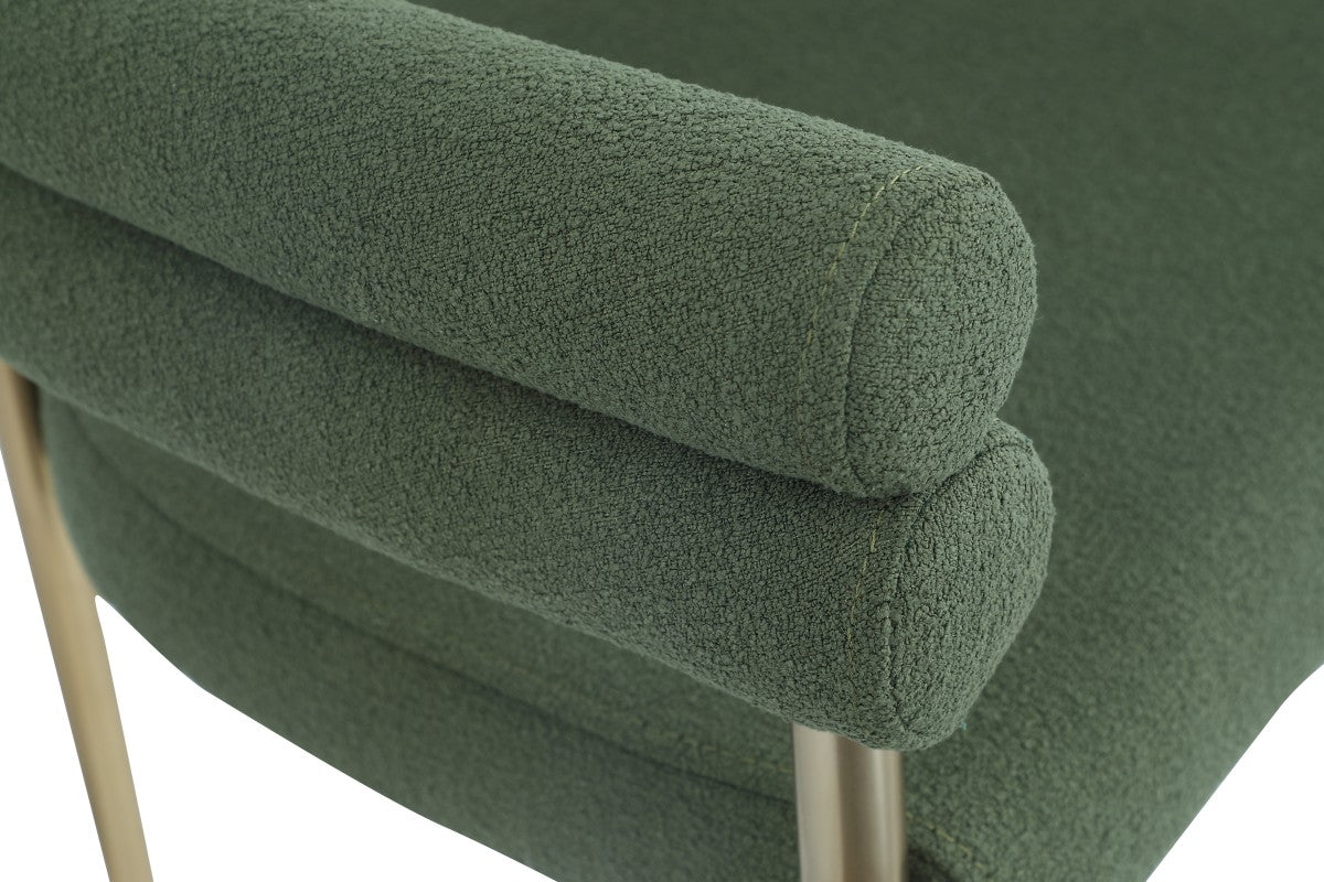 Dining Chair (Green/Gold) (Set of 2)