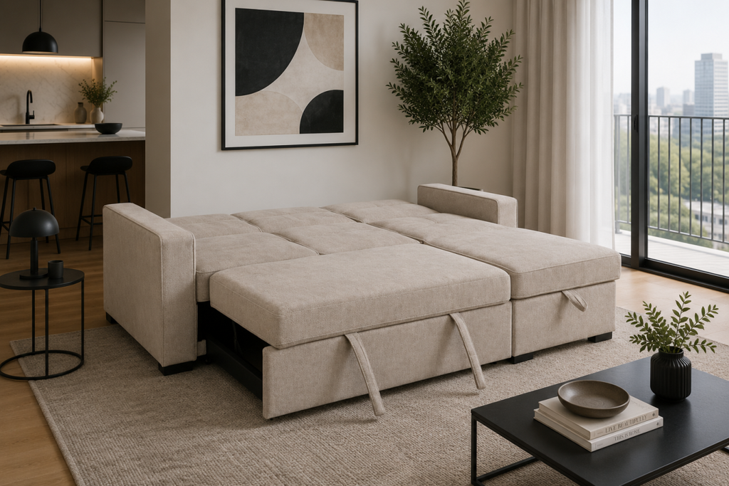 Sectional Sleeper (Taupe)