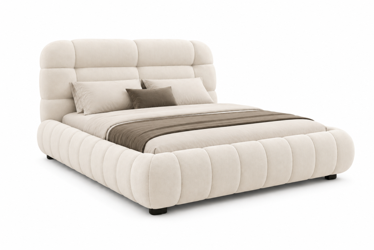Queen Lift Bed Frame (Beige)