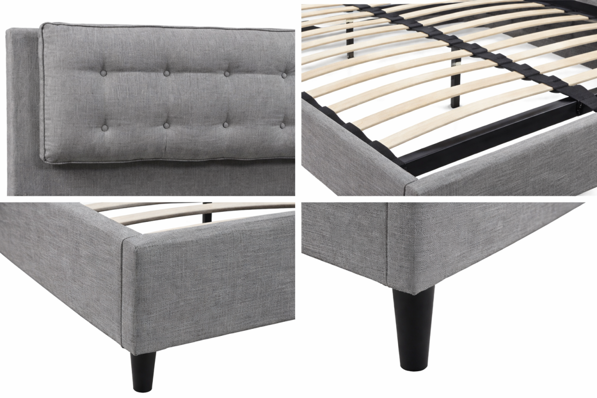 Queen Platform Bed (Grey)