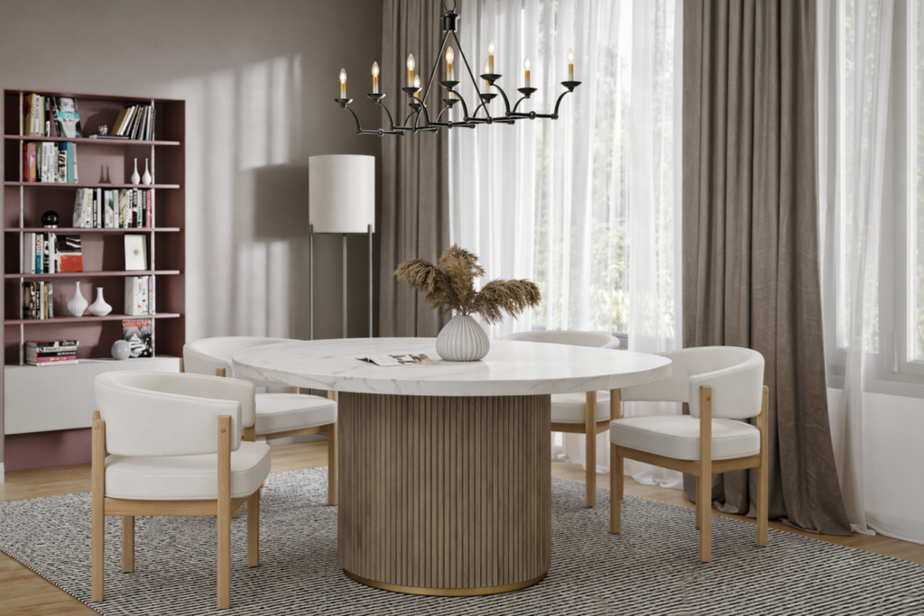 Dining Table (Grey Wash) - 222220