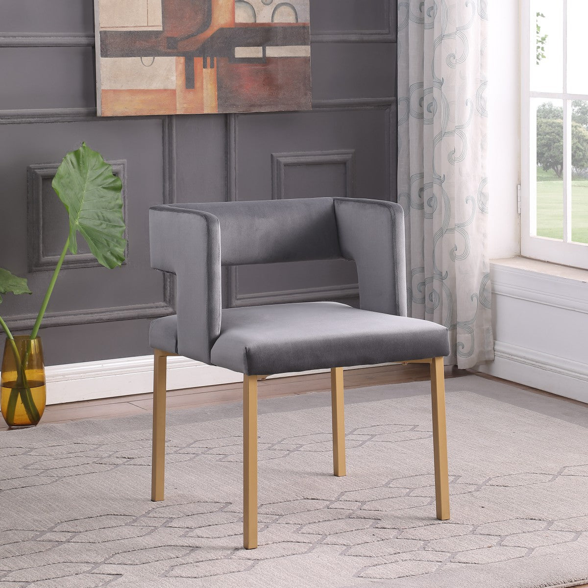 Dining Chair (Grey) (Set of 2)