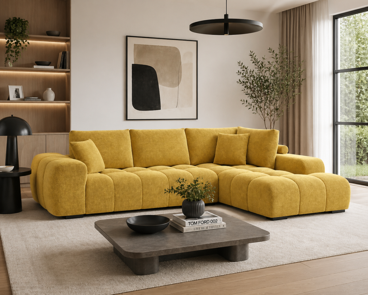 Zara RHF Sectional (Yellow)