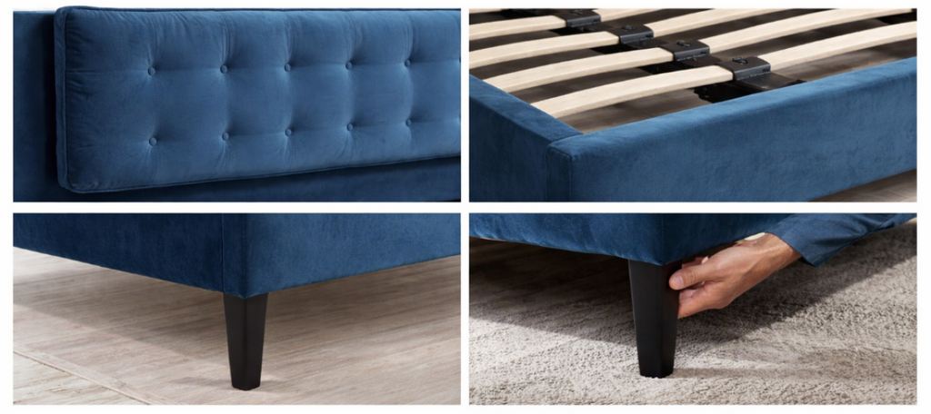 Queen Platform Bed (Teal)