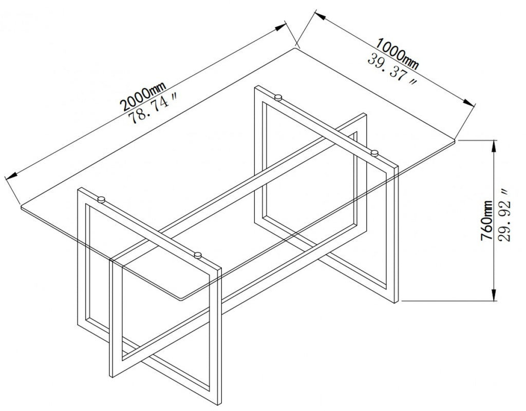 Dining Table (Silver)