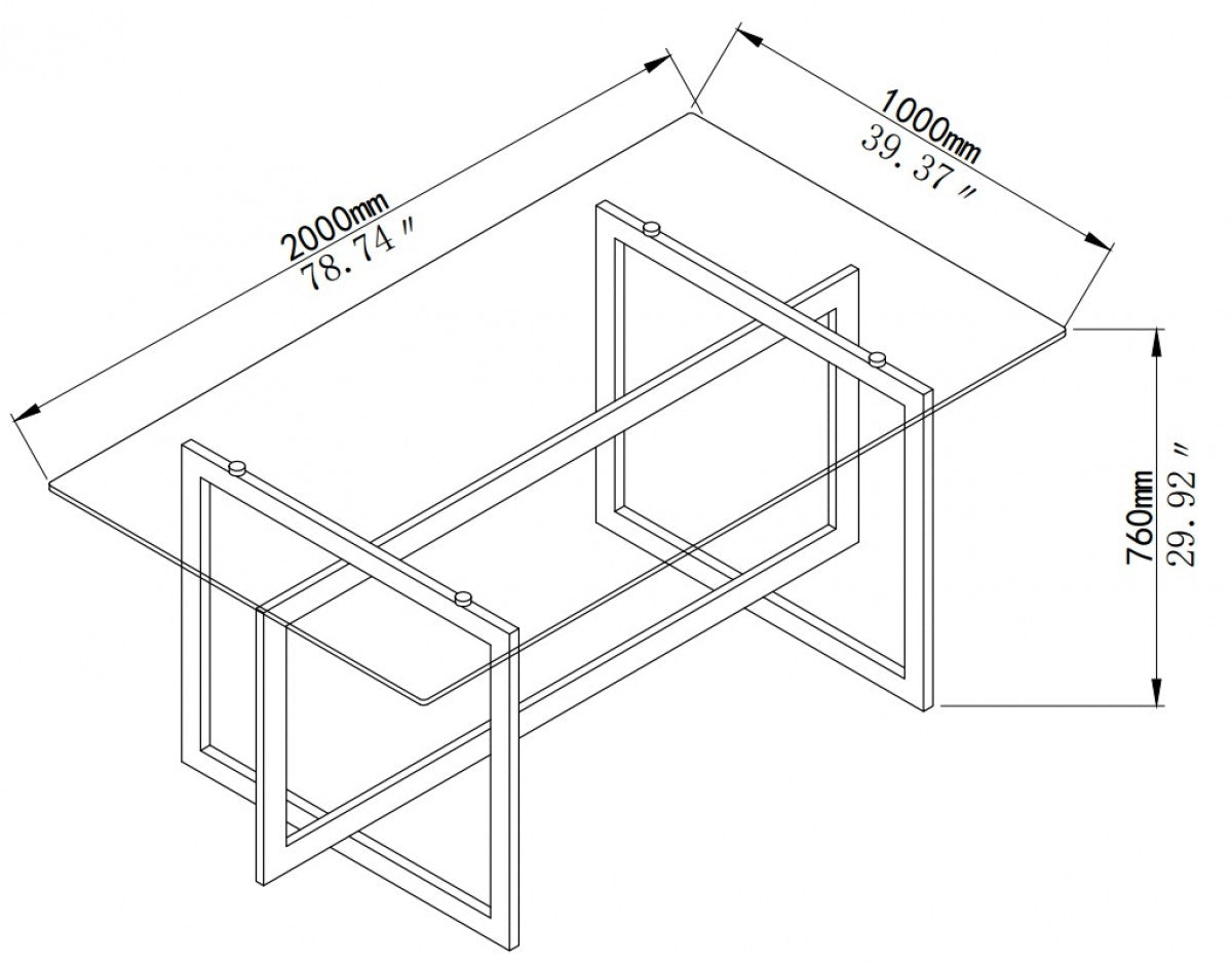 Dining Table (Silver)