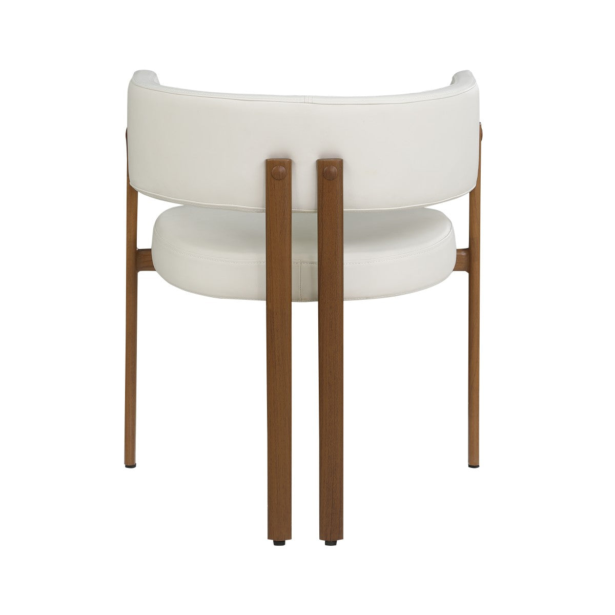 Caliste Dining Chair (Cream/Walnut) (Set of 2)