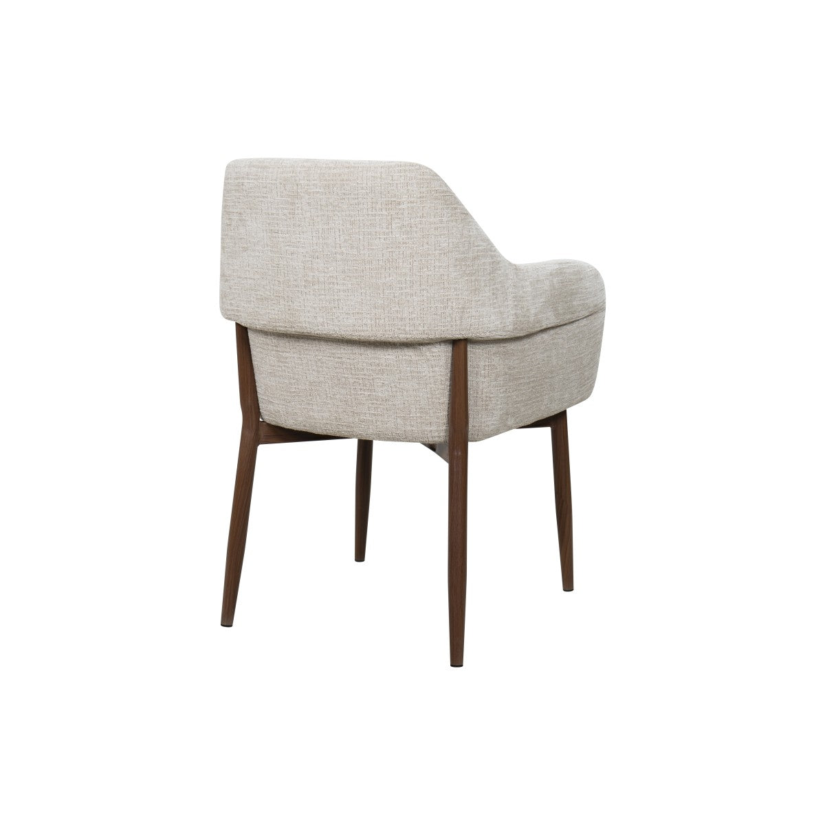 Dining Chair (Walnut/Beige) (Set of 2)