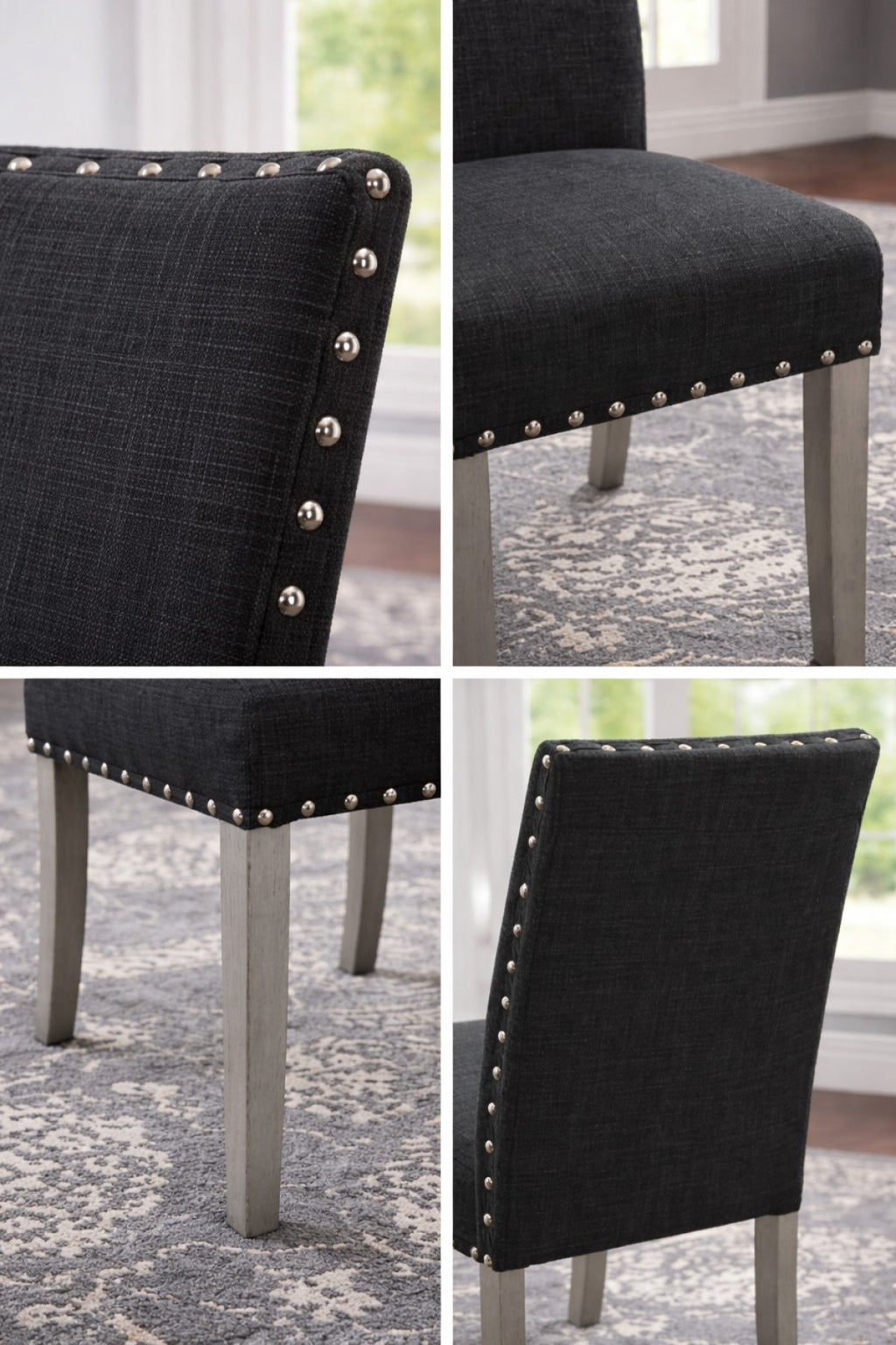 Dining Chair (Dark Grey) (Set of 2)