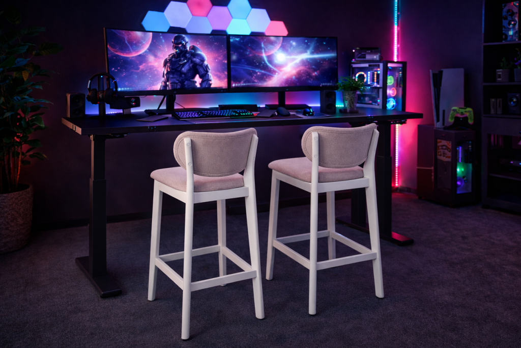 Counter Stool (Cream) (Set of 2)