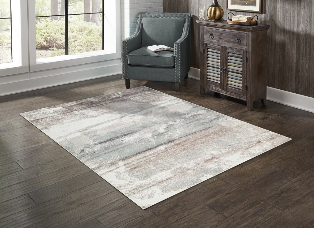 Lakeview 8 x 11 Area Rug (White/Beige)