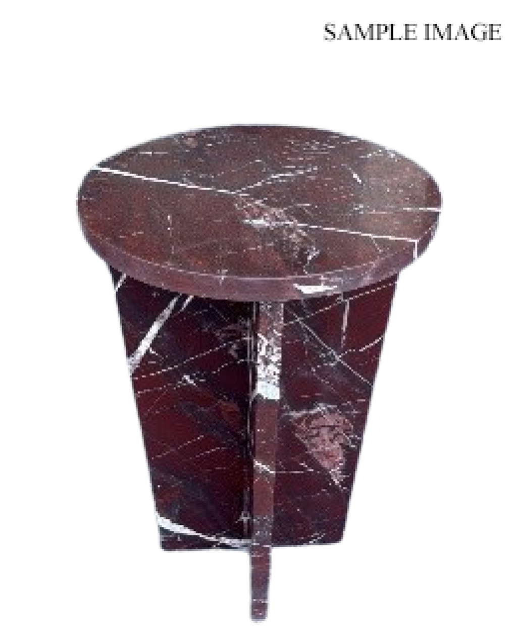Riley Side Table (Burgundy)