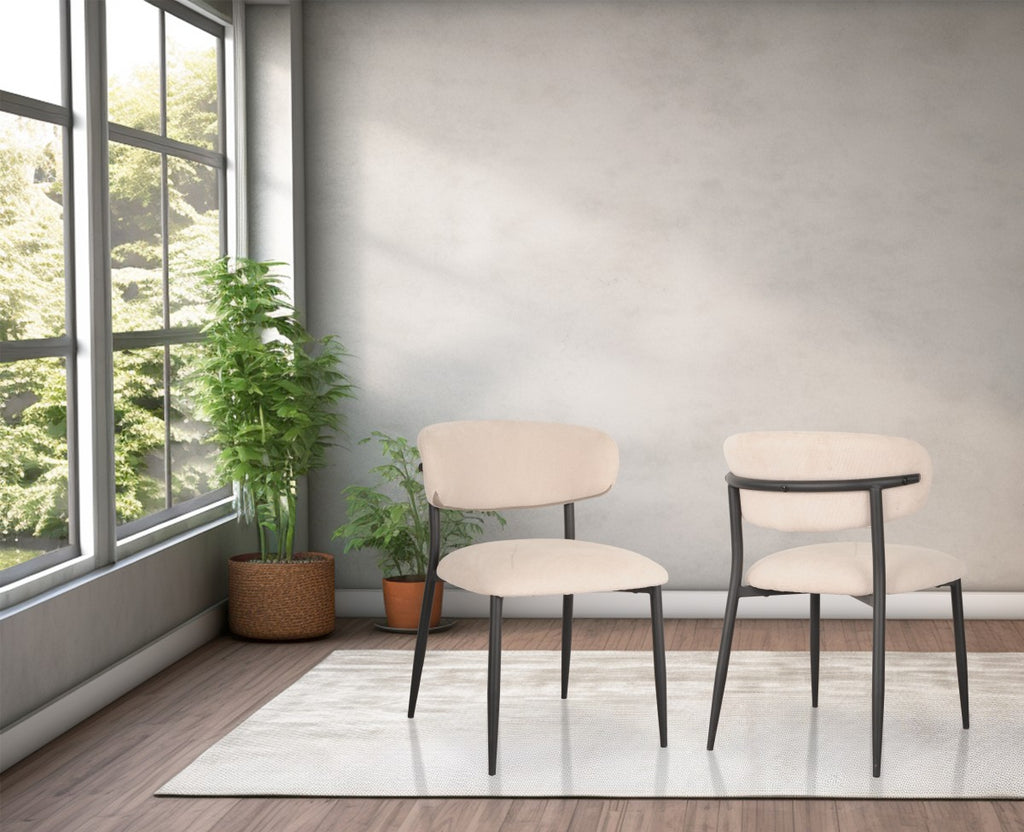 Gianna Dining Chair (Beige) (Set of 2)